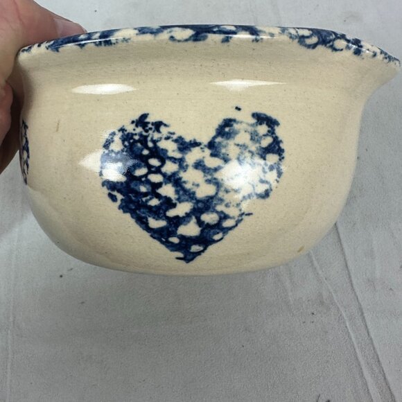 Marshall Pottery Handmade Pottery Bowl With Heart Design E.G Humphries - Picture 6 of 6